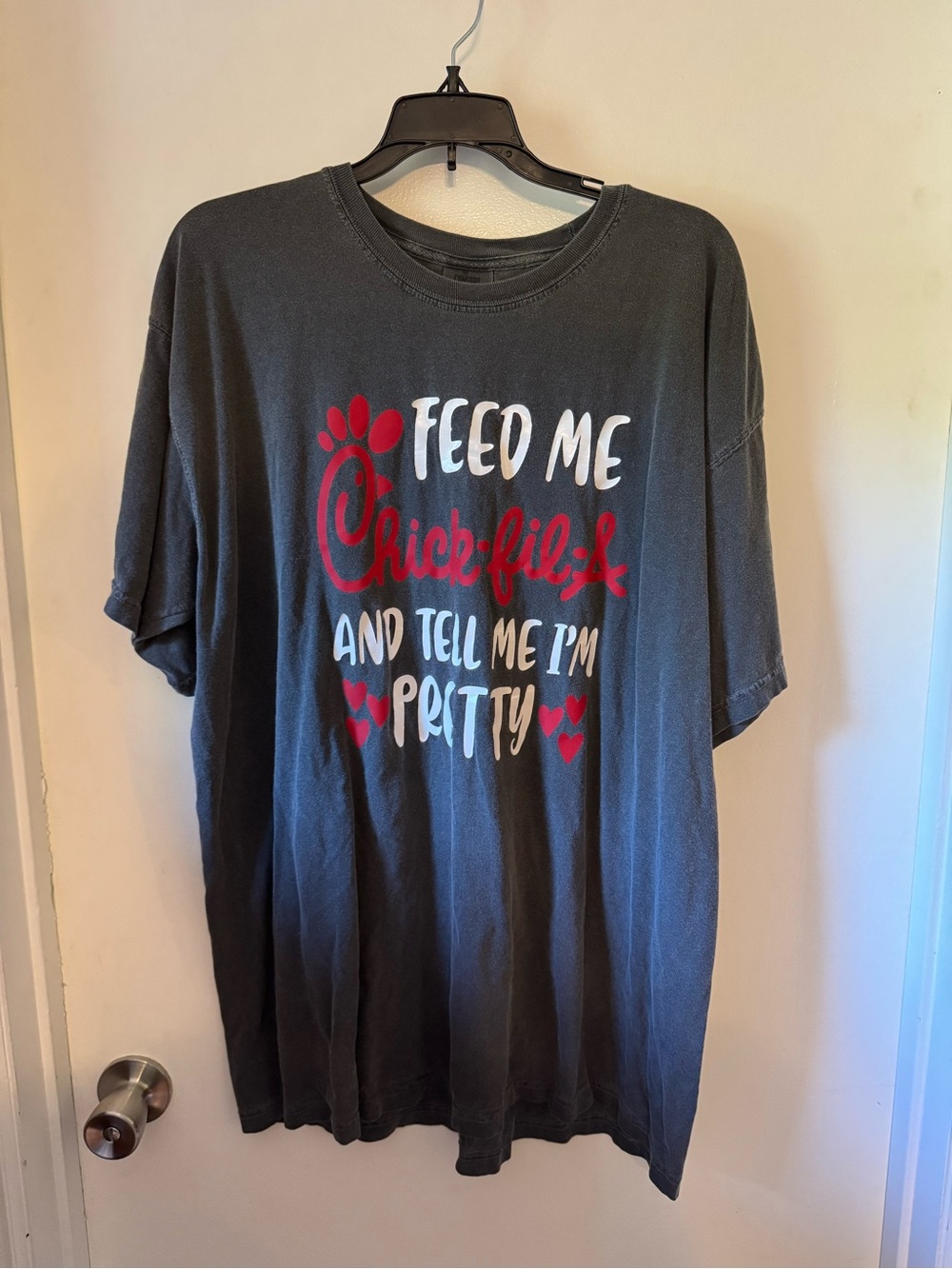 Comfort Colors Dark Gray Short Sleeve Tee with Funny Saying